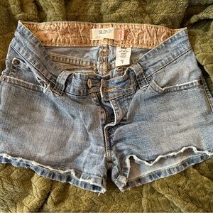 Levi's Slouch 504 Blue Denim Shorts